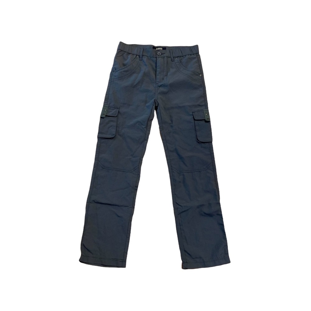 NEW Kids Grey Nylon Hiking Cargo Pants Quick Dry Youth Size 12